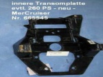 Ausverkauf MerCr. innere Transomplatte 120-260 PS, Nr. 65545, neu